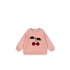 Sweater met kers - Lou terry sweat shirt mellow rose